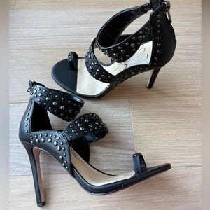 Elegant Black Studded Heels